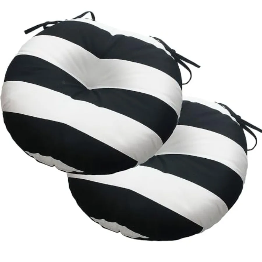 Outdoor Round Bistro Seat Cushions with Ties 15"x15"x4" Set of 2 Tufted Waterproof Barstool Chair Pads for Patio Home Garden Of
Outdoor Round Bistro Seat Cushions with Ties 15"x15"x4" Set of 2 Tufted Waterproof Barstool Chair Pads for Patio Home Garden Of