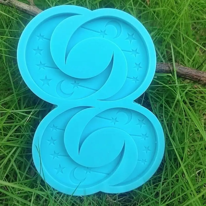 J78F Epoxy Assembled Decor Mold Geometric Moon Stars Earrings Pendant Mold Phone Keychain Pendant Silicone Mold for Decor
J78F Epoxy Assembled Decor Mold Geometric Moon Stars Earrings Pendant Mold Phone Keychain Pendant Silicone Mold for Decor