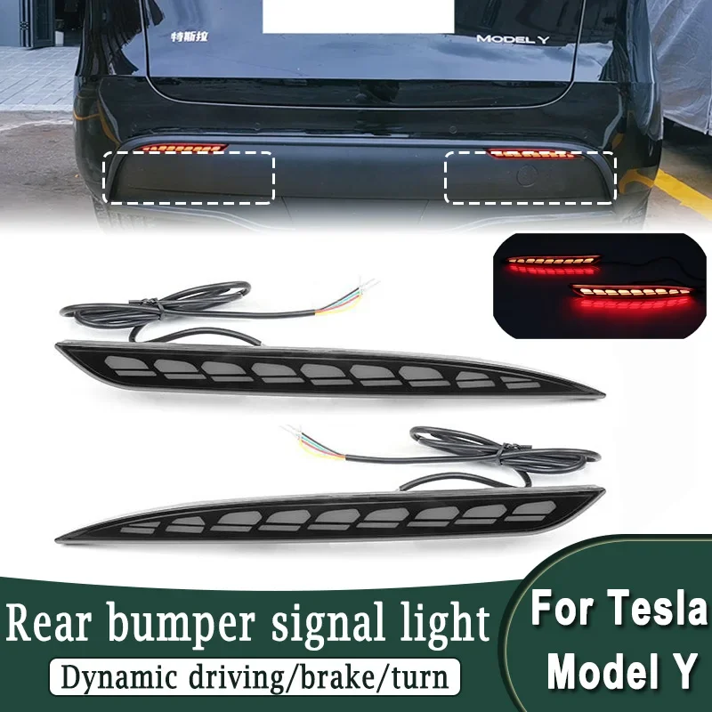 Для Tesla Model Y 2019-2022 светодиодный задний бампер противотуманный фонарь стоп-сигнал динамический указатель поворота дневная декоративная лампа
Для Tesla Model Y 2019-2022 светодиодный задний бампер противотуманный фонарь стоп-сигнал динамический указатель поворота дневная декоративная лампа