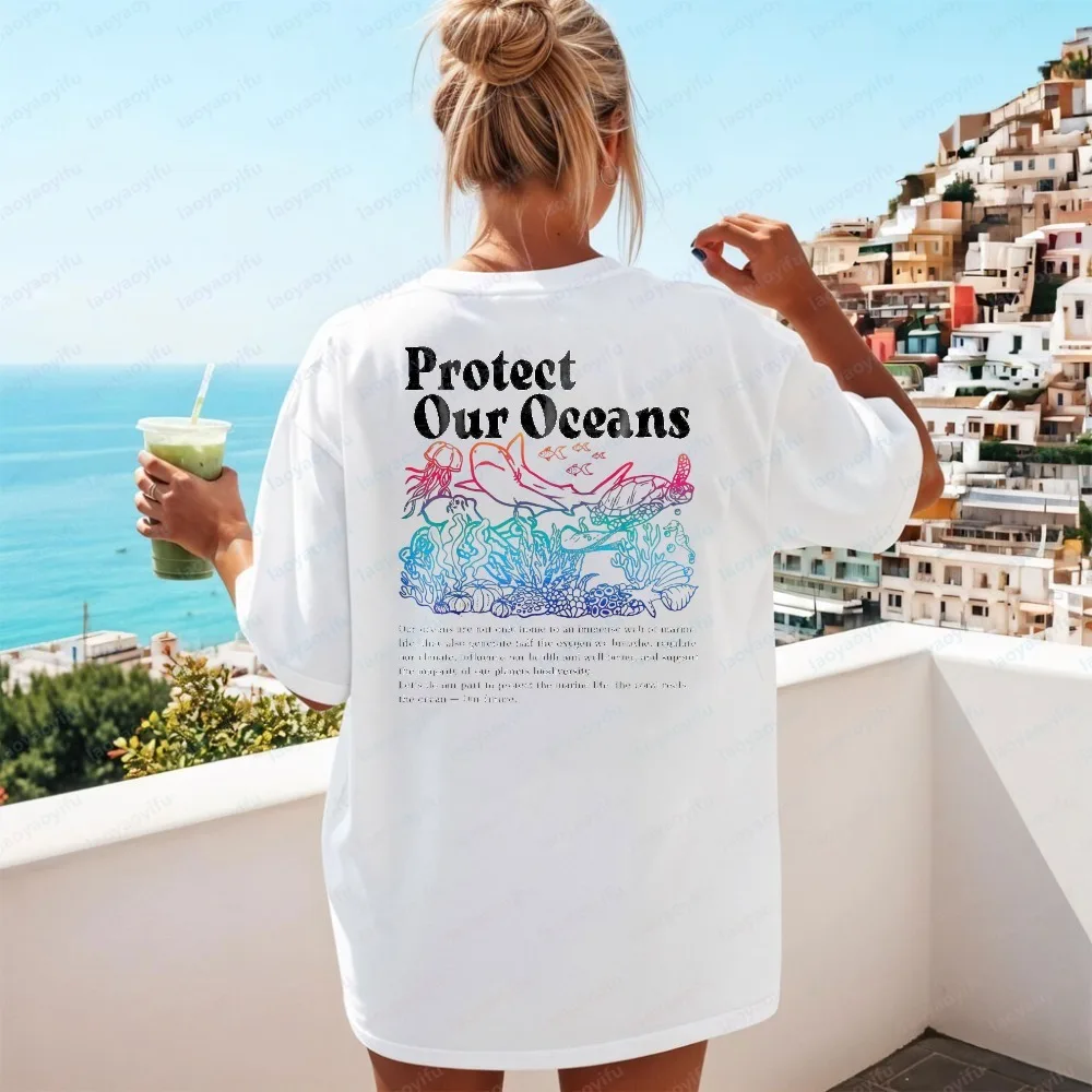 Protect Our Oceans Save The Orld Ocean Day Earth Day T-Shirt Harajuku Aesthetic Graphic T Shirts Y2k Top Aesthetic Clothes
Protect Our Oceans Save The Orld Ocean Day Earth Day T-Shirt Harajuku Aesthetic Graphic T Shirts Y2k Top Aesthetic Clothes