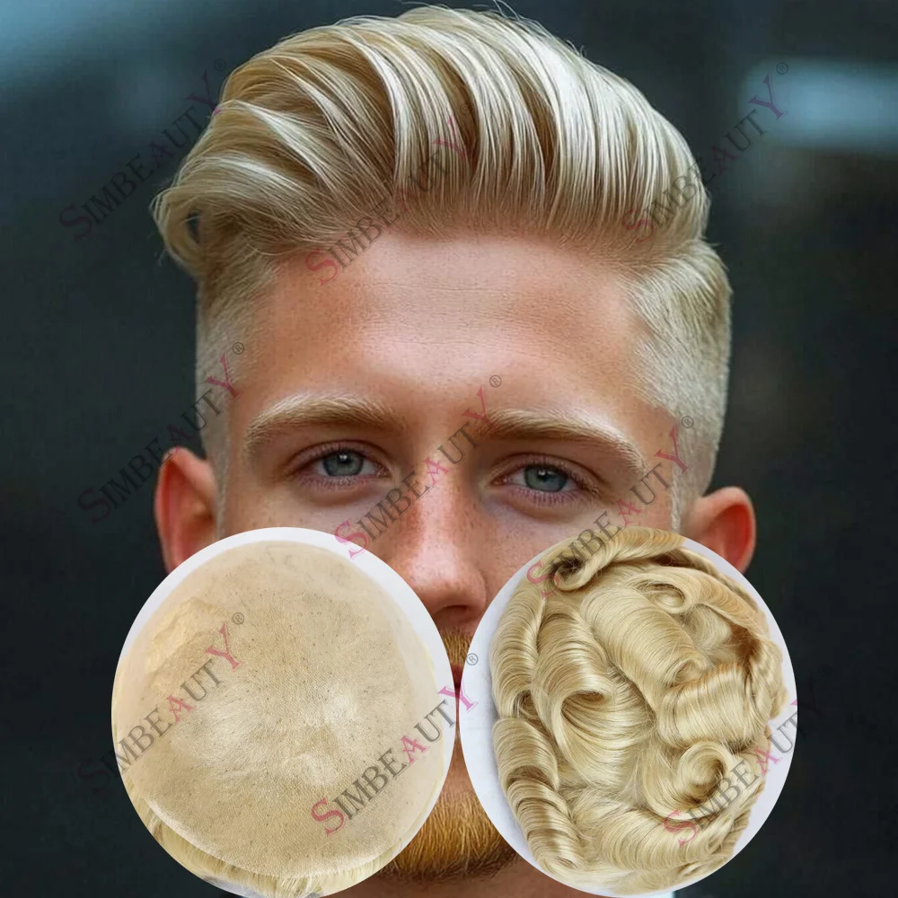 Realistic Men's Capillary Prosthesis 613# Blonde 0.06-0.08mm Strong Vloop Knots 100% Human Hair Mens Toupee Thin Skin Male Wigs
Realistic Men's Capillary Prosthesis 613# Blonde 0.06-0.08mm Strong Vloop Knots 100% Human Hair Mens Toupee Thin Skin Male Wigs