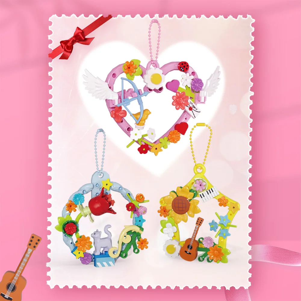 120PCS Creative Expert Romantic Wreath Building Blocks Wall Door Hanging Ornaments DIY Assemble Toys Exquisite Gift for Girl Kid
120PCS Creative Expert Romantic Wreath Building Blocks Wall Door Hanging Ornaments DIY Assemble Toys Exquisite Gift for Girl Kid