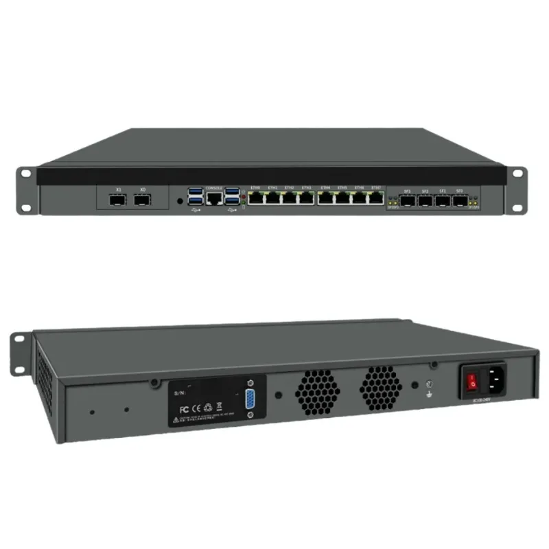 CAIXUNIPC 1U Rack Mounted Industrial Desktop Computer 8*LAN 2.5G 6*SFP 10G C612 Chipset Xeon LGA2011-3 Server Firewall PC
CAIXUNIPC 1U Rack Mounted Industrial Desktop Computer 8*LAN 2.5G 6*SFP 10G C612 Chipset Xeon LGA2011-3 Server Firewall PC