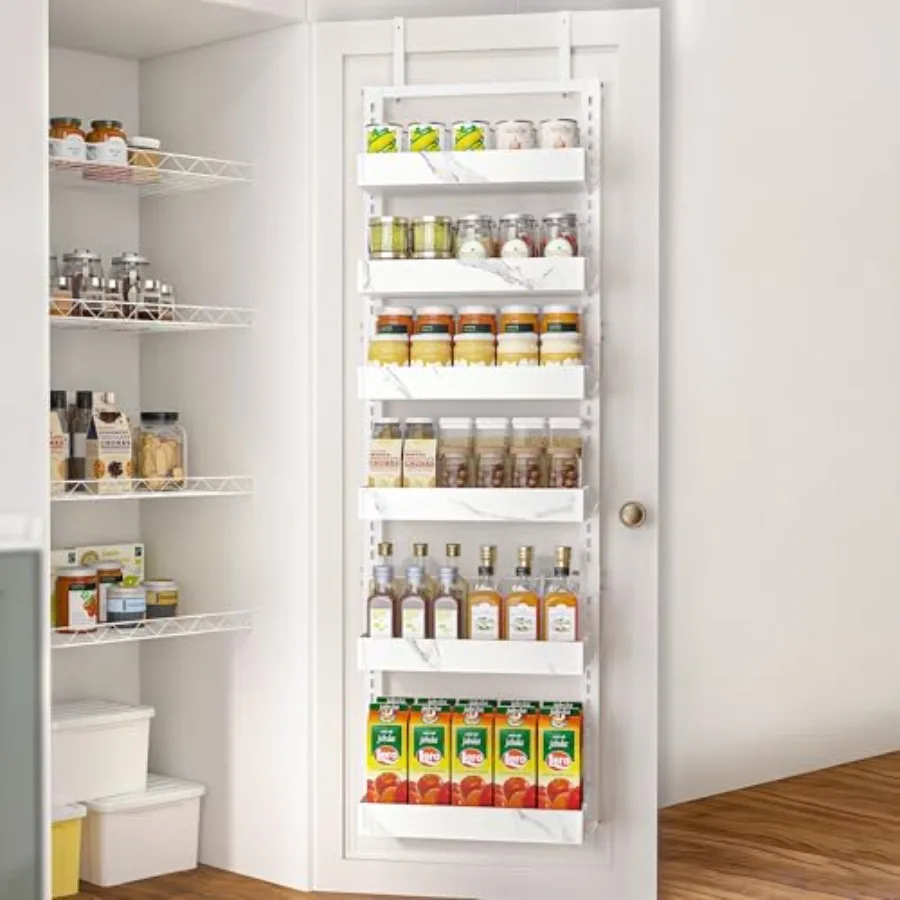 Over the Door Pantry Organizer, 2-in-1 Door Hanging or Wall Mounted Spice Rack, Heavy Duty Metal Storage Shelves with Adjustabl
Over the Door Pantry Organizer, 2-in-1 Door Hanging or Wall Mounted Spice Rack, Heavy Duty Metal Storage Shelves with Adjustabl