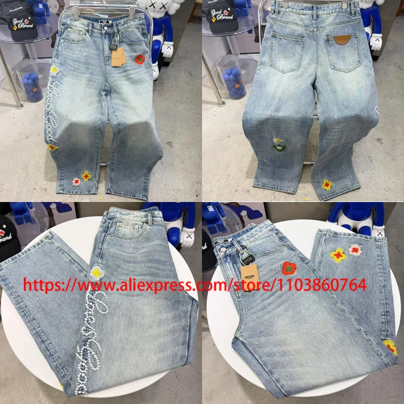 Trend GOOD Denim Trousers Original Label High Quality Heavy Industry Vines Embroidery Washed Straight-leg GOODBRAND Jeans
Trend GOOD Denim Trousers Original Label High Quality Heavy Industry Vines Embroidery Washed Straight-leg GOODBRAND Jeans