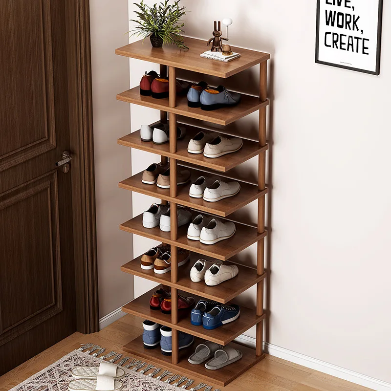 Shoe rack simple door small narrow storage artifact space saving layered baffle shoe cabinet solid wood legs
Shoe rack simple door small narrow storage artifact space saving layered baffle shoe cabinet solid wood legs