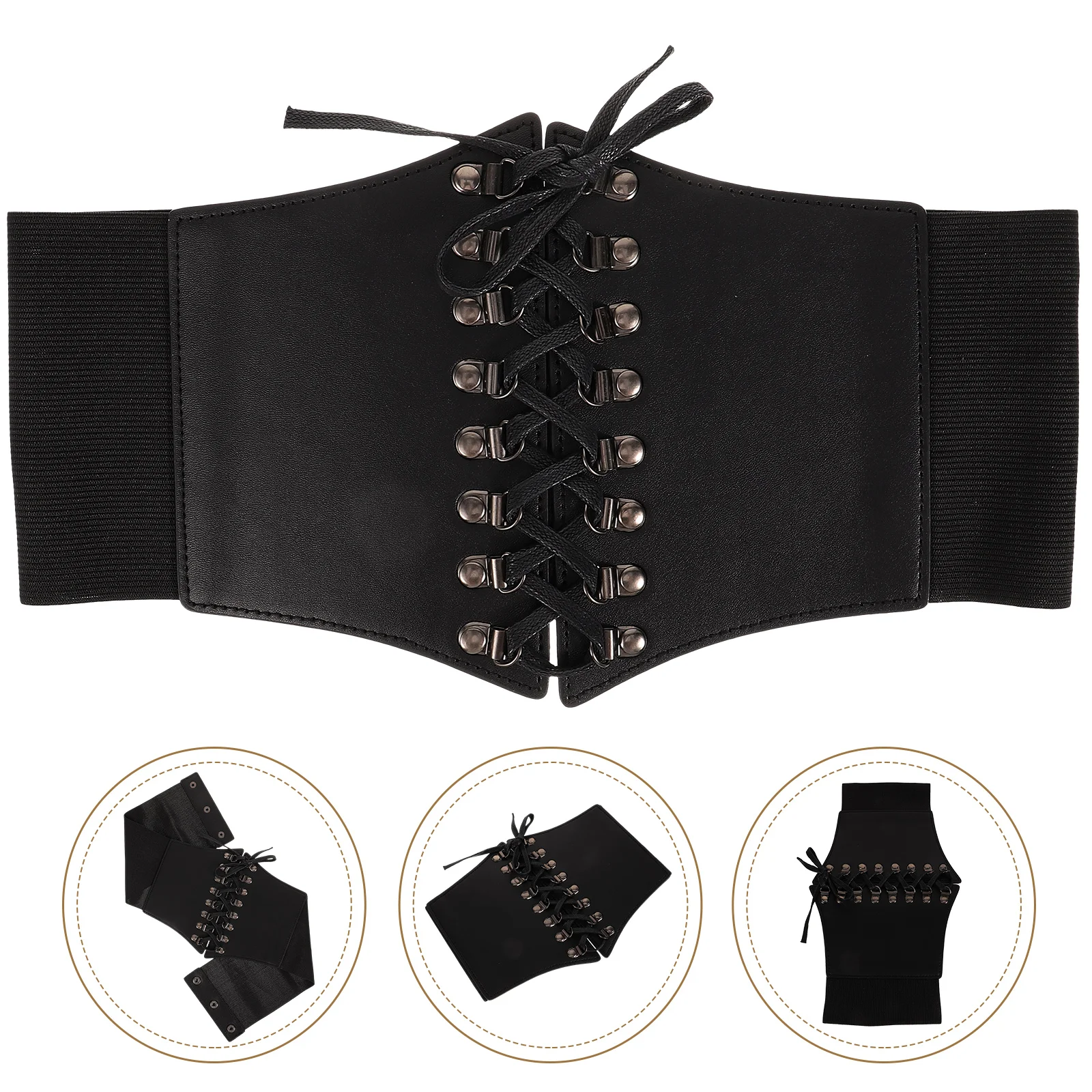 Retro Girdle Loving Lady Wide Belt Corset for Women Black Waist Belts Simple Elastic Imitation Women's
Retro Girdle Loving Lady Wide Belt Corset for Women Black Waist Belts Simple Elastic Imitation Women's