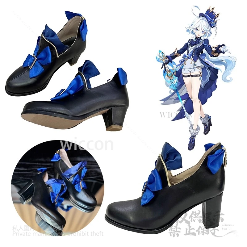 Moe Cos Furina Roleplay Cosplay Costume Shoes High Heels Shoes Boots Handmade Furina Halloween Party Anime Game Genshin Impact 
Moe Cos Furina Roleplay Cosplay Costume Shoes High Heels Shoes Boots Handmade Furina Halloween Party Anime Game Genshin Impact
