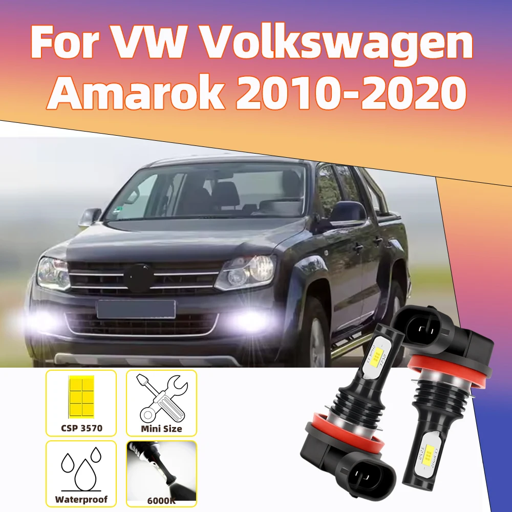 2pcs Led Car Fog Lamp For VW Amarok 2010 2011 2012 2013 2014 2015 2016-2020 LED Front Fog Light Bulb Canbus 6000K CSP 3570 Chips
2pcs Led Car Fog Lamp For VW Amarok 2010 2011 2012 2013 2014 2015 2016-2020 LED Front Fog Light Bulb Canbus 6000K CSP 3570 Chips