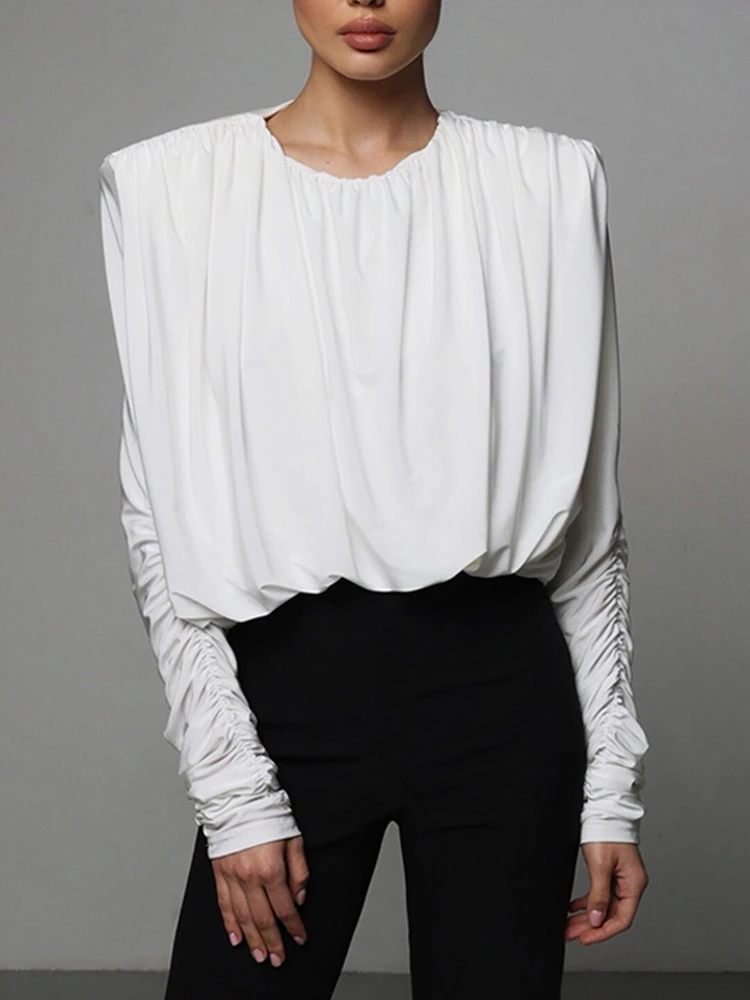 Bangniweigou Pleated long sleeve white top fashion sexy backless onesie bodysuit for women commuter high street outfit
Bangniweigou Pleated long sleeve white top fashion sexy backless onesie bodysuit for women commuter high street outfit