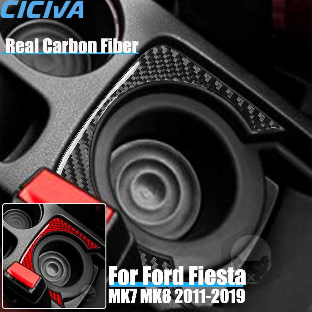 Real Carbon Fiber Car Accessories Cup Holder Panel Trim Decorative Cover Soft Sticker For Ford Fiesta MK7 MK8 2011-2019
Real Carbon Fiber Car Accessories Cup Holder Panel Trim Decorative Cover Soft Sticker For Ford Fiesta MK7 MK8 2011-2019