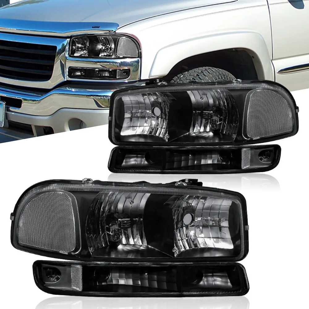 1 Pair Smoked Headlights Front Lamps Turn Signal For 1999-2006 GMC Sierra Yukon
1 Pair Smoked Headlights Front Lamps Turn Signal For 1999-2006 GMC Sierra Yukon