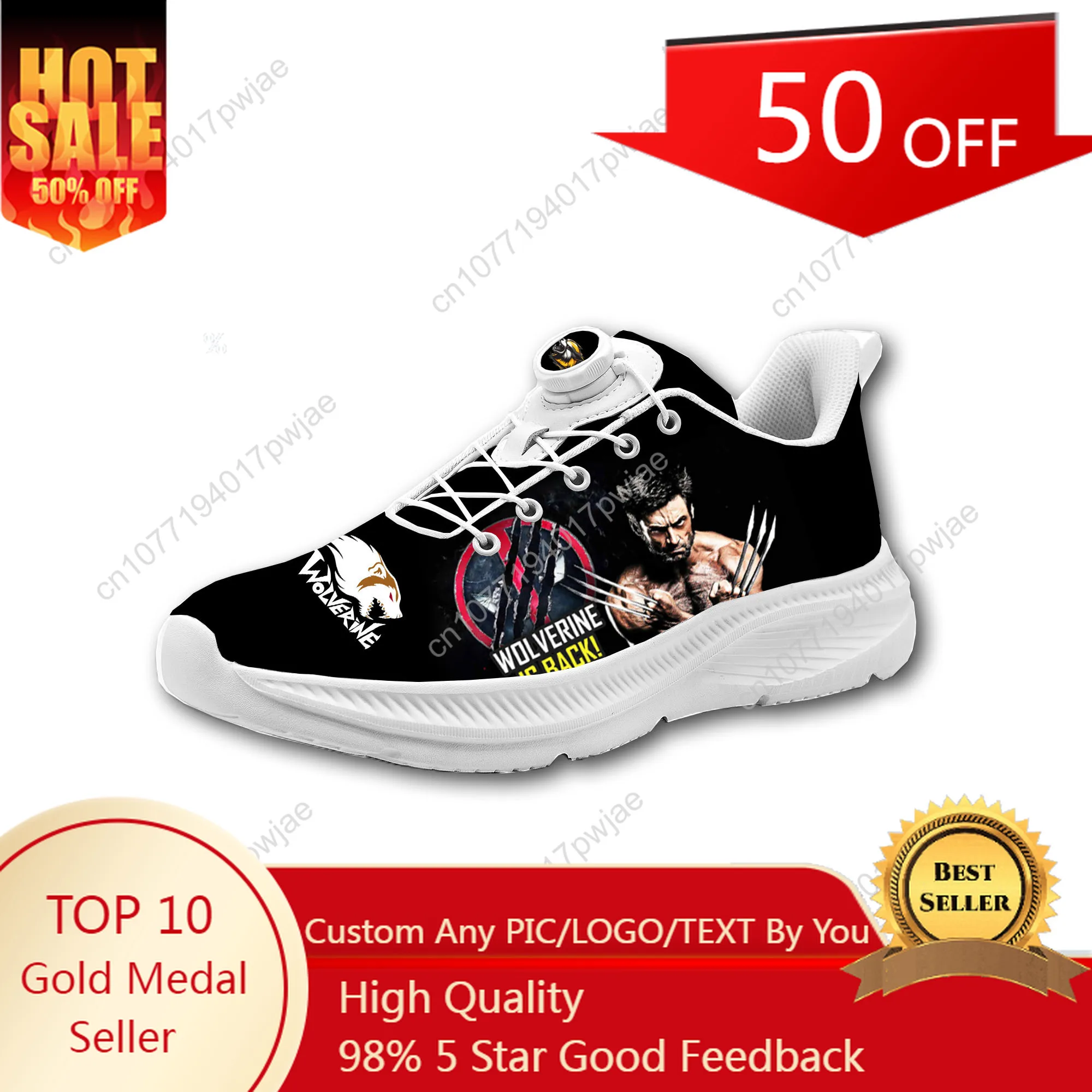 Marvels Wolverine Casual Hiking Shoes Mens Womens Laceless Rotating Button Sports Shoes lightweight Custom Sneaker
Marvels Wolverine Casual Hiking Shoes Mens Womens Laceless Rotating Button Sports Shoes lightweight Custom Sneaker