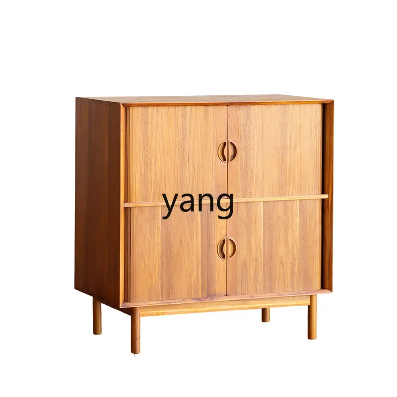 LMM Rolling Door Side Cabinet Vintage Teakwood Solid Wood Storage Organizer Entrance Cabinet Medieval Furniture
LMM Rolling Door Side Cabinet Vintage Teakwood Solid Wood Storage Organizer Entrance Cabinet Medieval Furniture
