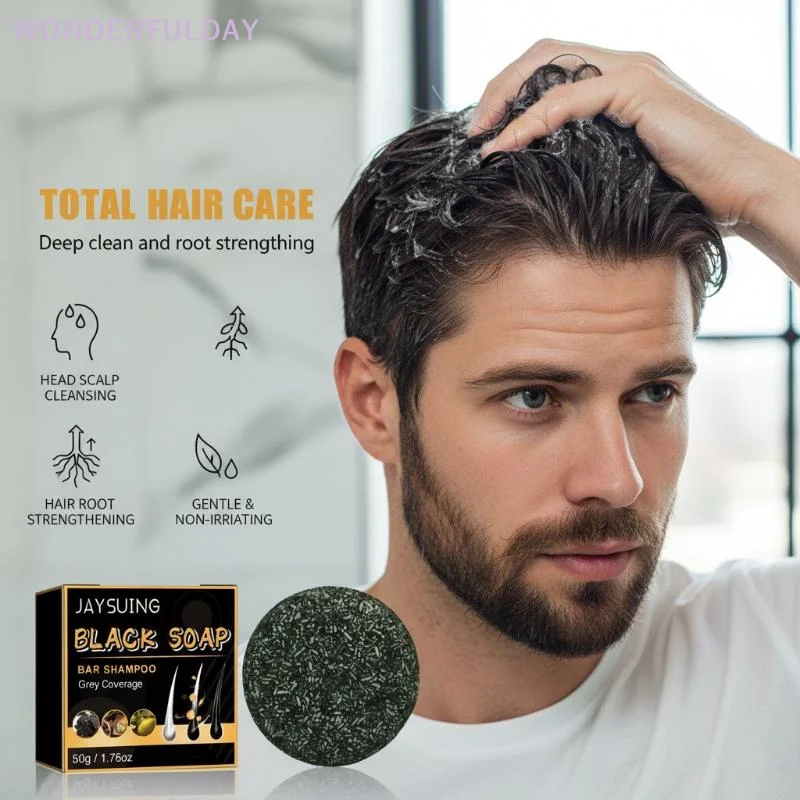 White to Black Hair Soap Effectively Remove White Hair Repair Damaged Hair Follicle Restore Natural Color Anti Gray Hair Shampoo
White to Black Hair Soap Effectively Remove White Hair Repair Damaged Hair Follicle Restore Natural Color Anti Gray Hair Shampoo