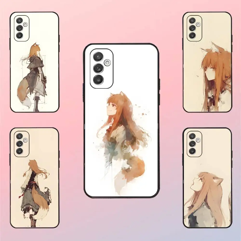 Anime S-Spice and W-Wolf Phone Case For Samsung S 25,24,23,22,30,21,10,9,Ultra,Plus,Lite,FE,4,5 G Black Soft Case 
Anime S-Spice and W-Wolf Phone Case For Samsung S 25,24,23,22,30,21,10,9,Ultra,Plus,Lite,FE,4,5 G Black Soft Case