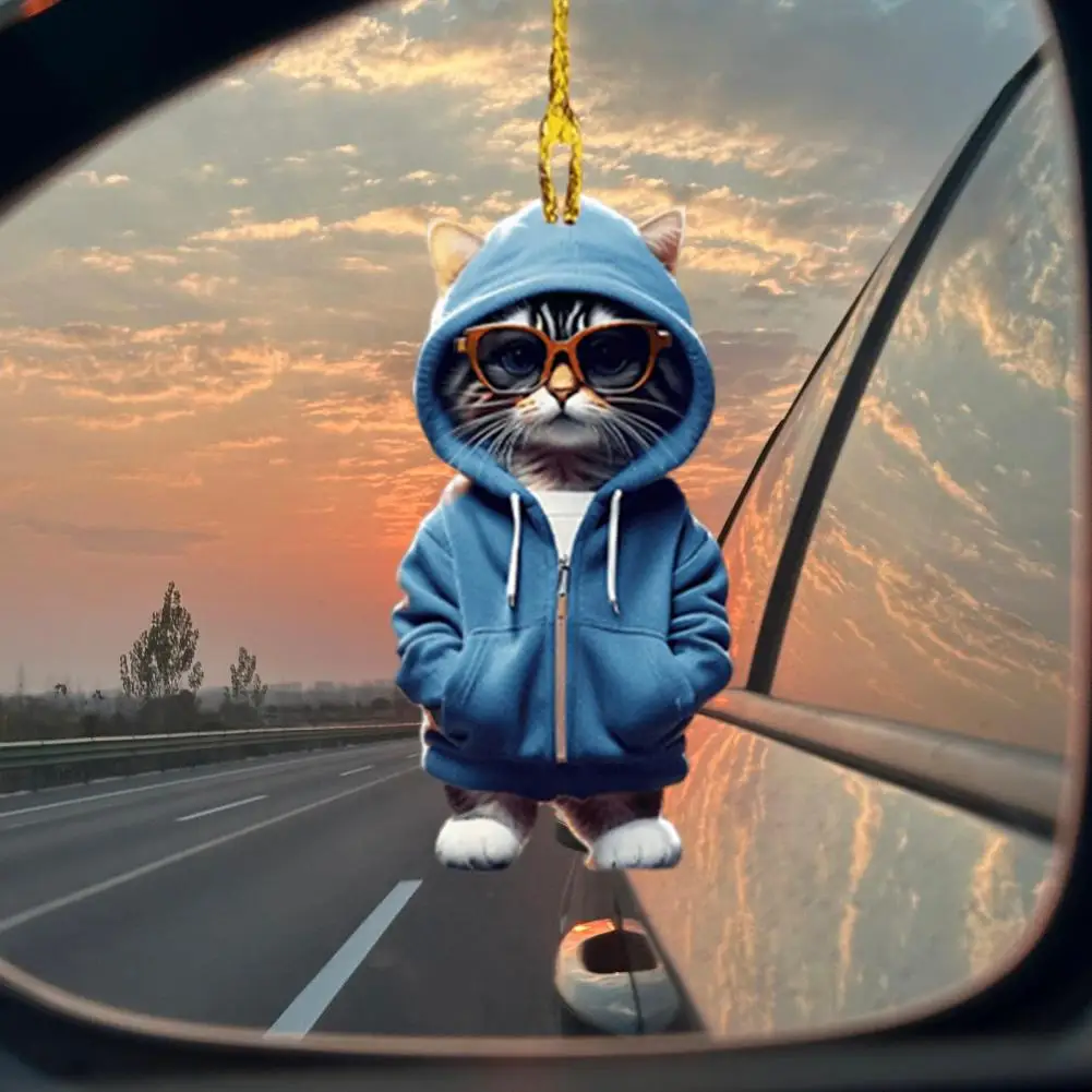 Cat Keychain Pendant Cute Cat Pendant Hanging Ornament for Car Rearview Mirror Acrylic Decoration with Lanyard for Vehicle
Cat Keychain Pendant Cute Cat Pendant Hanging Ornament for Car Rearview Mirror Acrylic Decoration with Lanyard for Vehicle