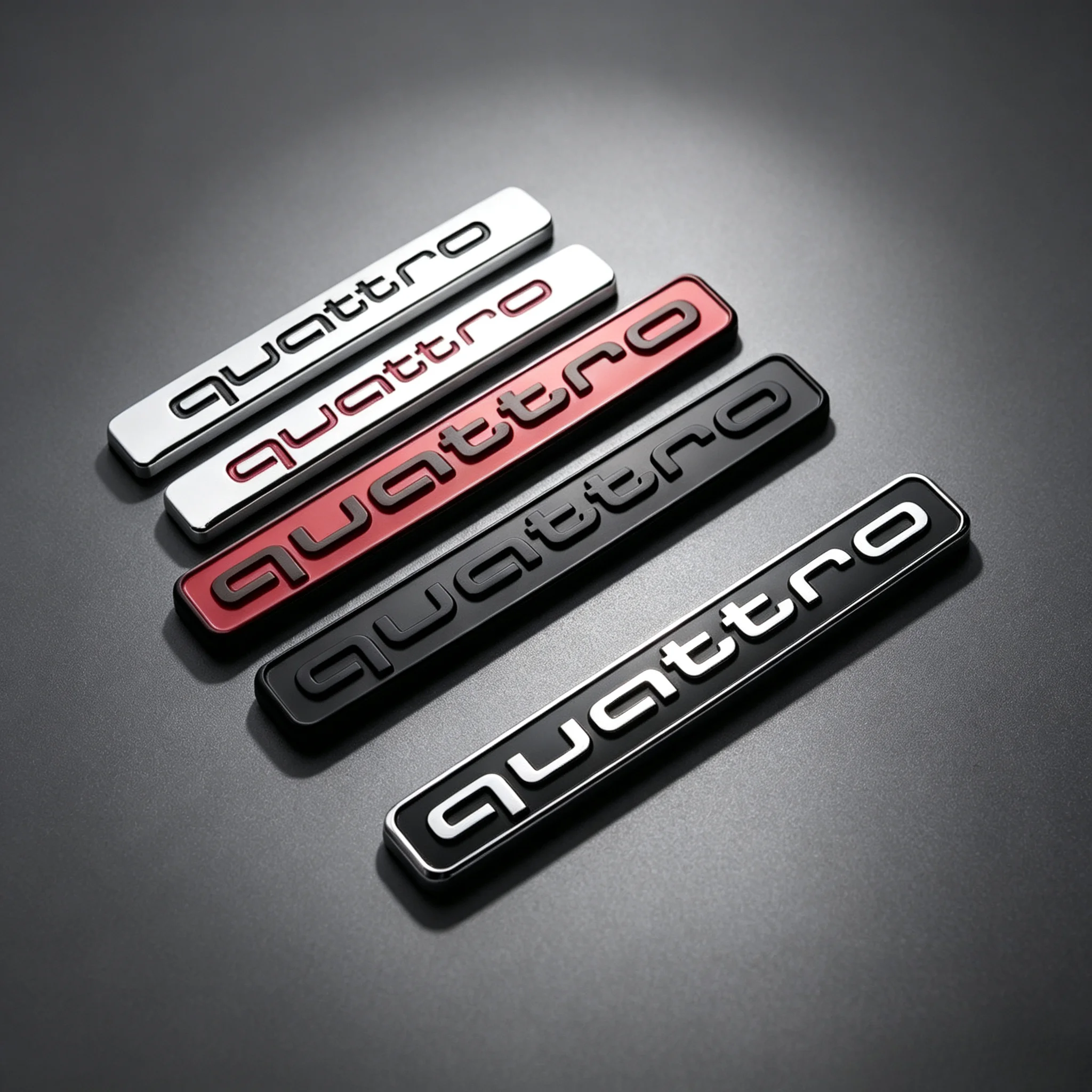 ABS Car Rear Tail Trunk Emblem Fender Side Sticker for Audi Quattro A5 B7 Q7 A3 A4 B8 A6 TT R8 A8 A7 Q5 Q3 C7 S3 A1 B5 Q2 Sport
ABS Car Rear Tail Trunk Emblem Fender Side Sticker for Audi Quattro A5 B7 Q7 A3 A4 B8 A6 TT R8 A8 A7 Q5 Q3 C7 S3 A1 B5 Q2 Sport