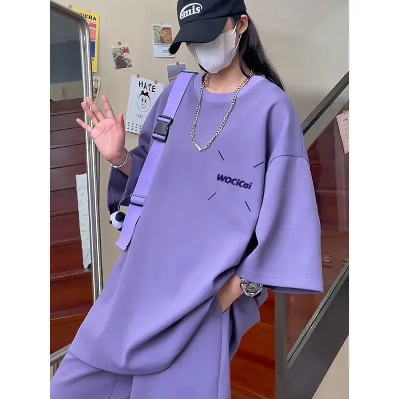 Foufurieux Summer New Trendy Plus Size Sport Suit Men Set Oversized T-shirt Loose Causal Shorts Couple Two Piece Set Men Outfits
Foufurieux Summer New Trendy Plus Size Sport Suit Men Set Oversized T-shirt Loose Causal Shorts Couple Two Piece Set Men Outfits