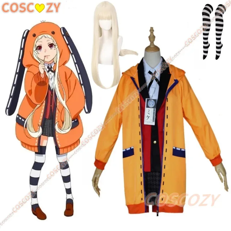 Cosplay Kakegurui Jabami Yumeko Yomoduki Runa Cosplay Costume Women Coat Jacket Wig Halloween Cosplay Costume Party Outfit
Cosplay Kakegurui Jabami Yumeko Yomoduki Runa Cosplay Costume Women Coat Jacket Wig Halloween Cosplay Costume Party Outfit