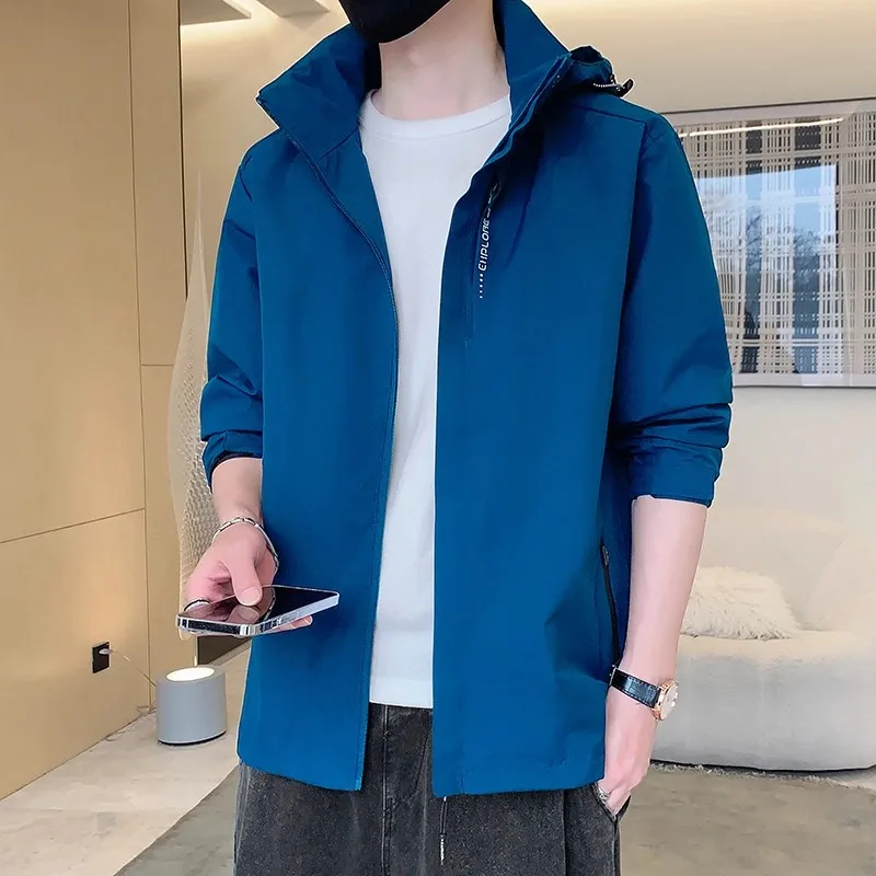 ex Spring Autumn Hooded Jaet Casual Loose Fit Waterproof Windproof ex Outerwear Zipper Closure Long Sve Coat
ex Spring Autumn Hooded Jaet Casual Loose Fit Waterproof Windproof ex Outerwear Zipper Closure Long Sve Coat