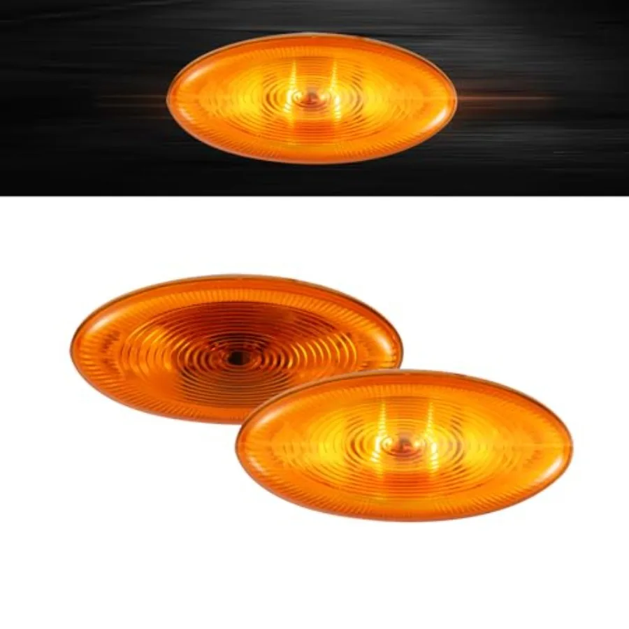 2 pcs Hood Marker Light Front Side Marker Light Assembly Yellow Amber Side Lamp with Blub Fits for Peterbilt 325 335 337 340 34
2 pcs Hood Marker Light Front Side Marker Light Assembly Yellow Amber Side Lamp with Blub Fits for Peterbilt 325 335 337 340 34