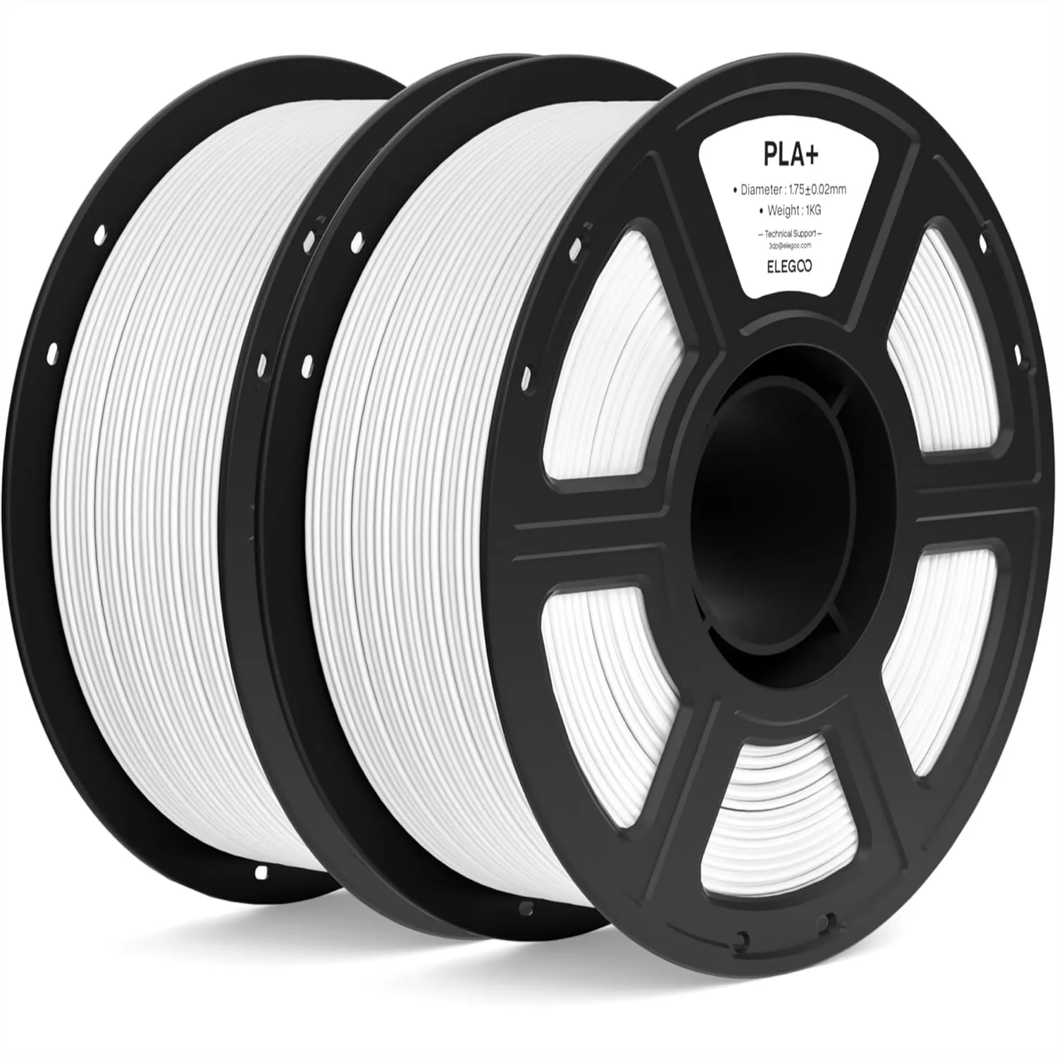 PLA+ Filament 1.75mm White 2KG, High Toughness 3D Printer Filament Dimensional Accuracy +/- 0.02mm, 2 Spools 1kg Each, Fits Most
PLA+ Filament 1.75mm White 2KG, High Toughness 3D Printer Filament Dimensional Accuracy +/- 0.02mm, 2 Spools 1kg Each, Fits Most