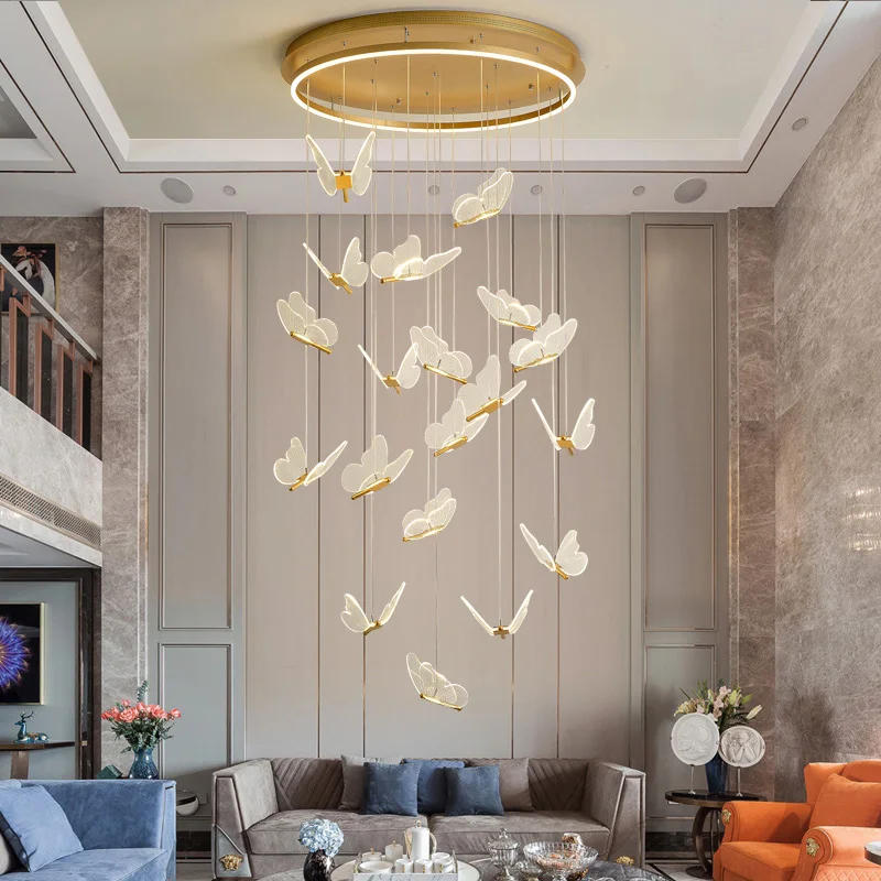 Modern LED gold acrylic butterfly chandelier, lustre villa hall, staircase, duplex indoor ceiling lighting decorative light.
Modern LED gold acrylic butterfly chandelier, lustre villa hall, staircase, duplex indoor ceiling lighting decorative light.