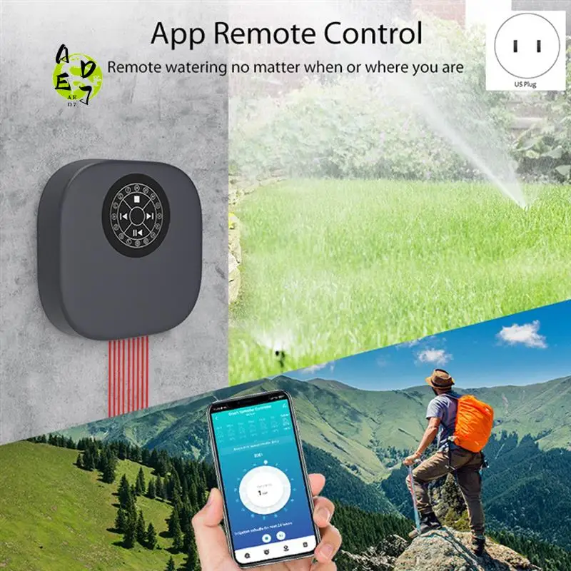 AED7-Tuya Wi-Fi BT умный спринклерный контроллер для садоводства, автоматический таймер для орошения, автоматический полив, 16 зон
AED7-Tuya Wi-Fi BT умный спринклерный контроллер для садоводства, автоматический таймер для орошения, автоматический полив, 16 зон