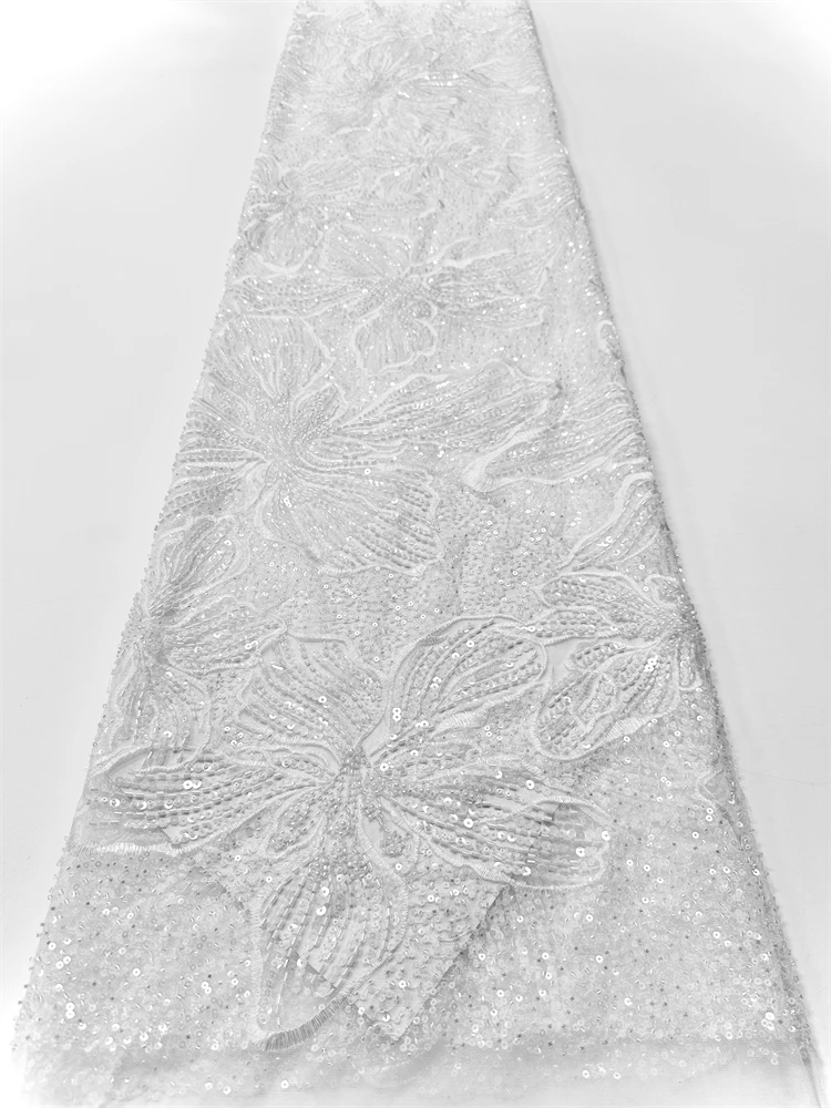 Африканская кружевная ткань для свадебного шитья, мягкая тюлевая сетчатая ткань, бусины с блестками, французская и нигерийская, высокое качество, 2025 г. 
Африканская кружевная ткань для свадебного шитья, мягкая тюлевая сетчатая ткань, бусины с блестками, французская и нигерийская, высокое качество, 2025 г.