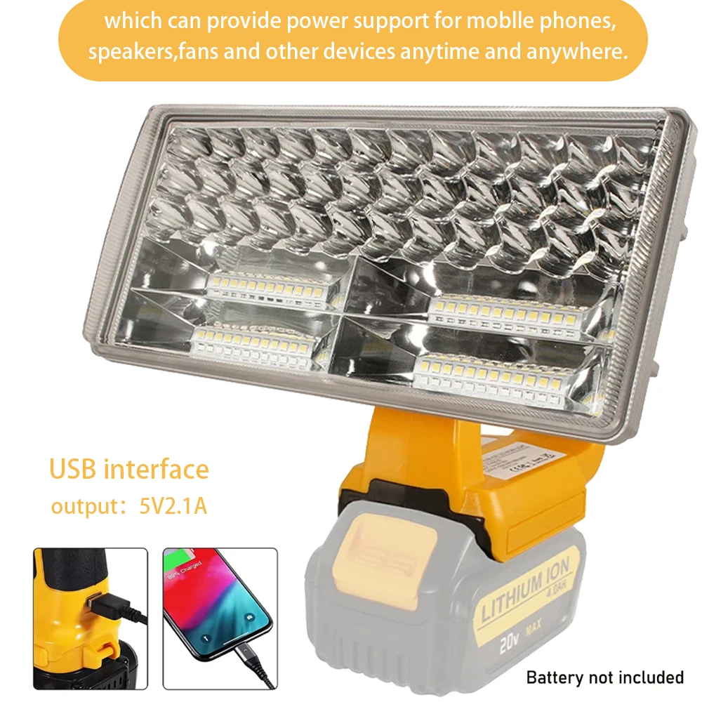 Work light 9 inch 40w For Dewalt tool light indoor and outdoor light Led light For Dewalt 18V lithium ion battery DCB201 DCB200
Work light 9 inch 40w For Dewalt tool light indoor and outdoor light Led light For Dewalt 18V lithium ion battery DCB201 DCB200