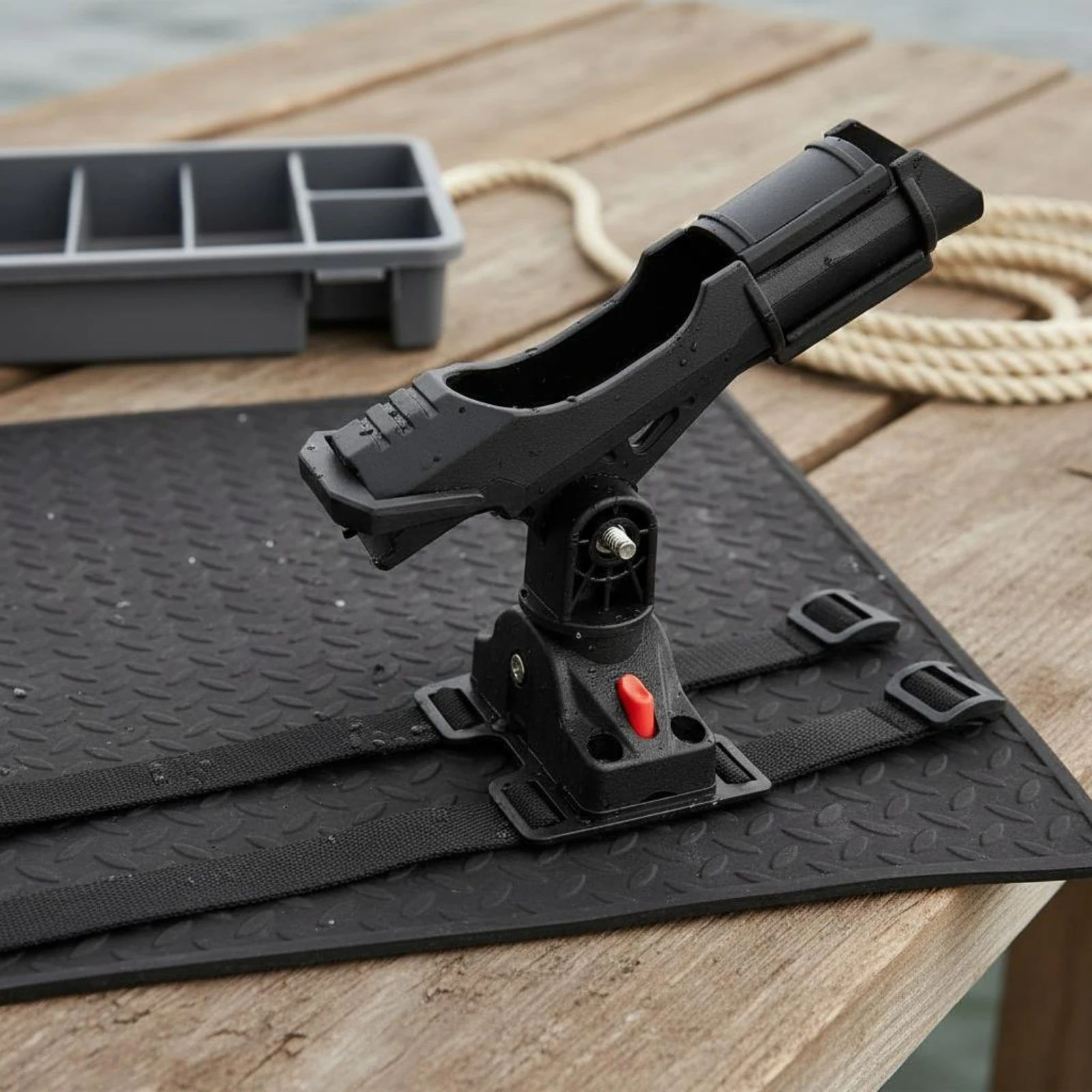 Strap on Rod Holder Rotatable Boat Fishing Pole Holder Rotating Rod Mount Stable Grip Corrosion Resistant for Anglers
Strap on Rod Holder Rotatable Boat Fishing Pole Holder Rotating Rod Mount Stable Grip Corrosion Resistant for Anglers