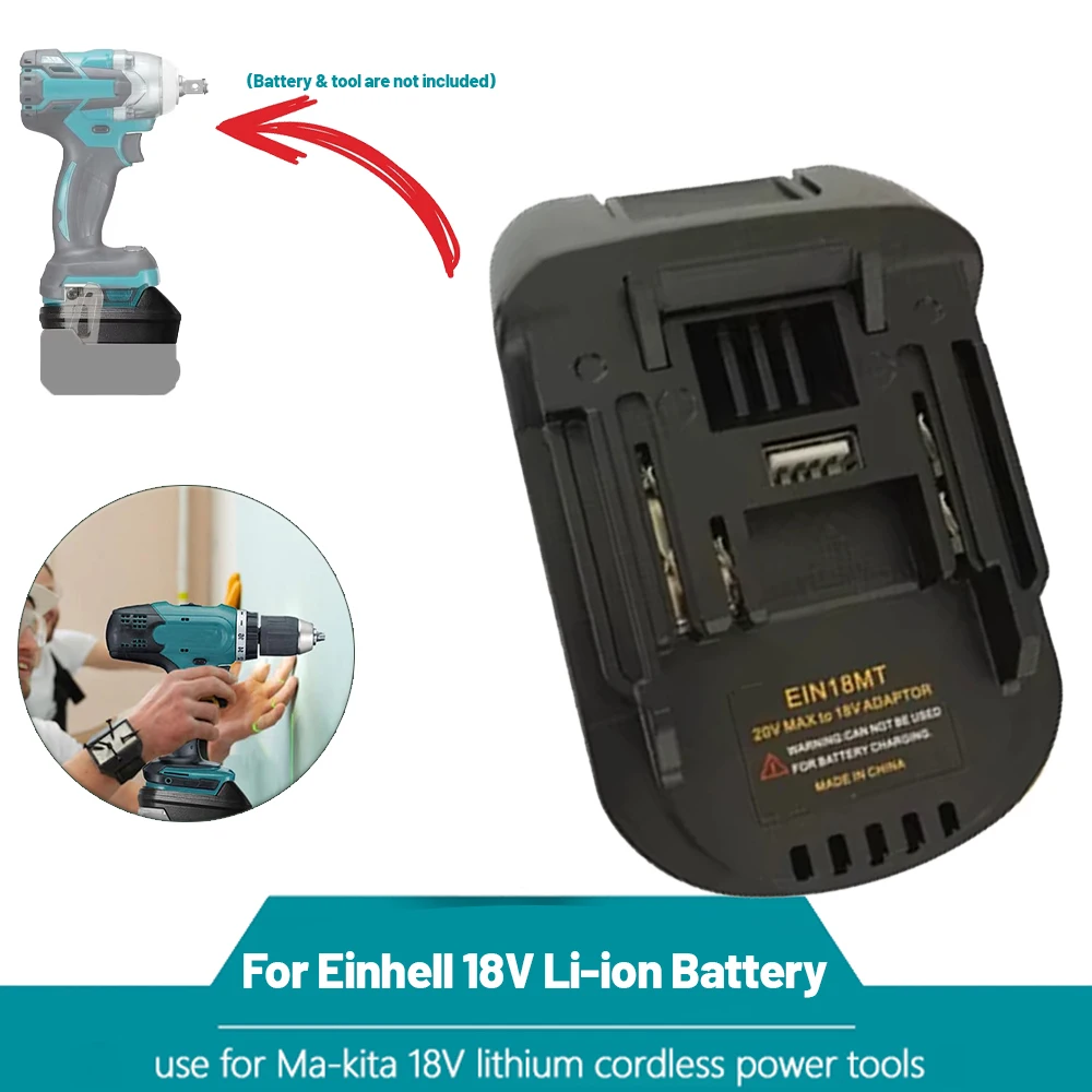 Adapter for Einhell 18V Li-ion Battery Convert to for Makita 18V Use for Makita 18V Battery Cordless Power Tools (Adapter Only)
Adapter for Einhell 18V Li-ion Battery Convert to for Makita 18V Use for Makita 18V Battery Cordless Power Tools (Adapter Only)