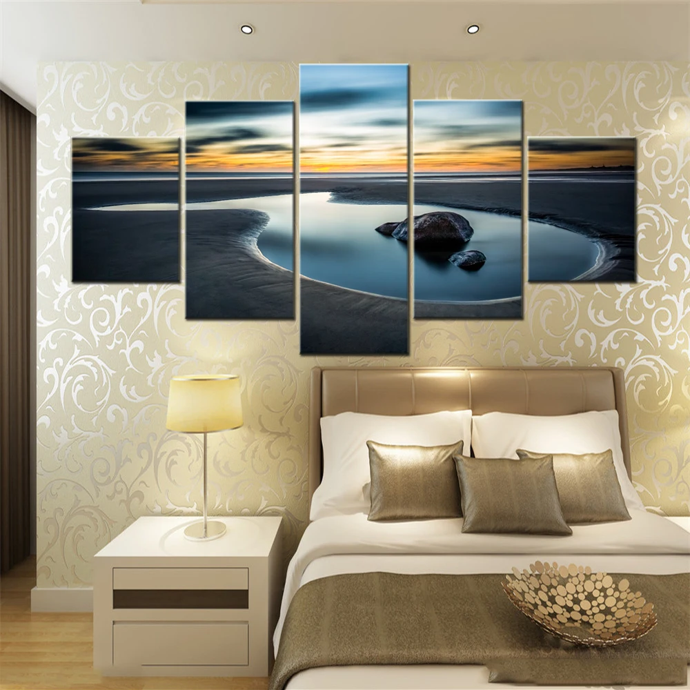 5 Pieces Canvas Landscape Poster Paitning Nature Tide pool Beach Wallpaper Modern Home Decor Picture Printing Living Room Mural
5 Pieces Canvas Landscape Poster Paitning Nature Tide pool Beach Wallpaper Modern Home Decor Picture Printing Living Room Mural