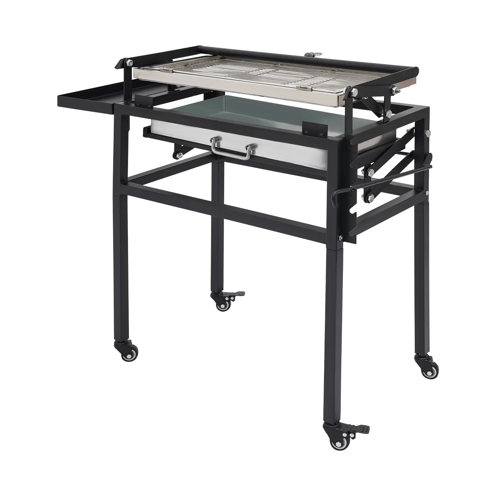 4-Wheel Portable Charcoal Flip Grill, Charcoal BBQ Grill for Hone, Camping, Patio, Garden, Backyard Outdoor Flip Grilling
4-Wheel Portable Charcoal Flip Grill, Charcoal BBQ Grill for Hone, Camping, Patio, Garden, Backyard Outdoor Flip Grilling