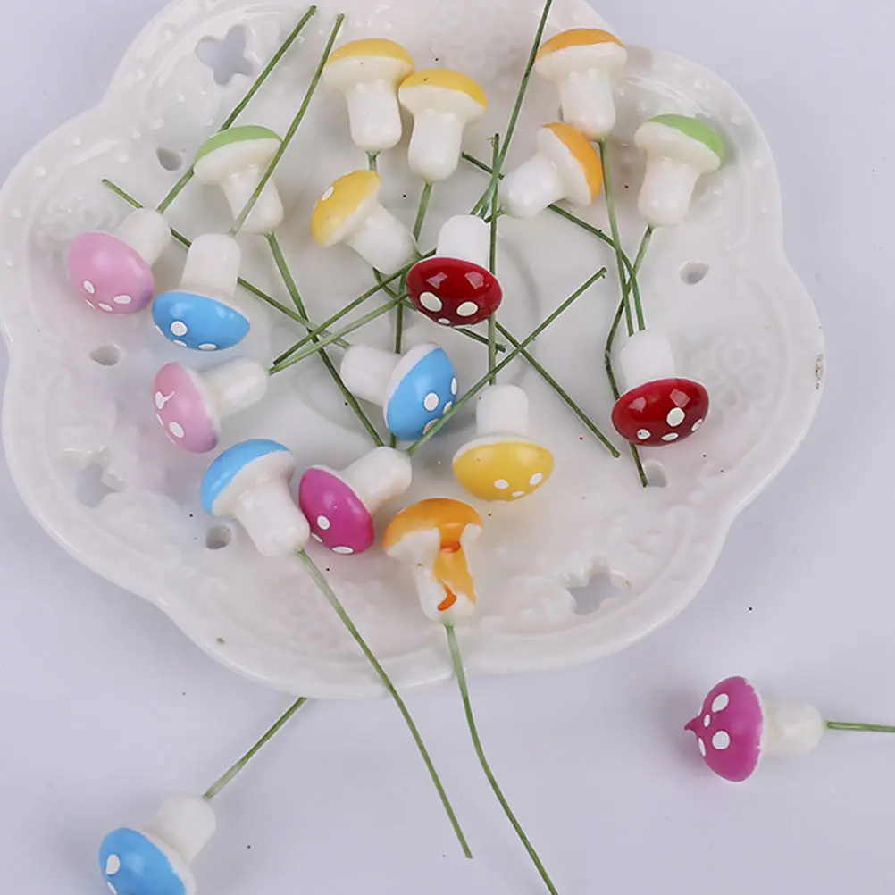 50pcs Simulation Foam Mushrooms Colorful Miniature Garden Decorations Decoration Prop Artificial Lawn Ornaments
50pcs Simulation Foam Mushrooms Colorful Miniature Garden Decorations Decoration Prop Artificial Lawn Ornaments