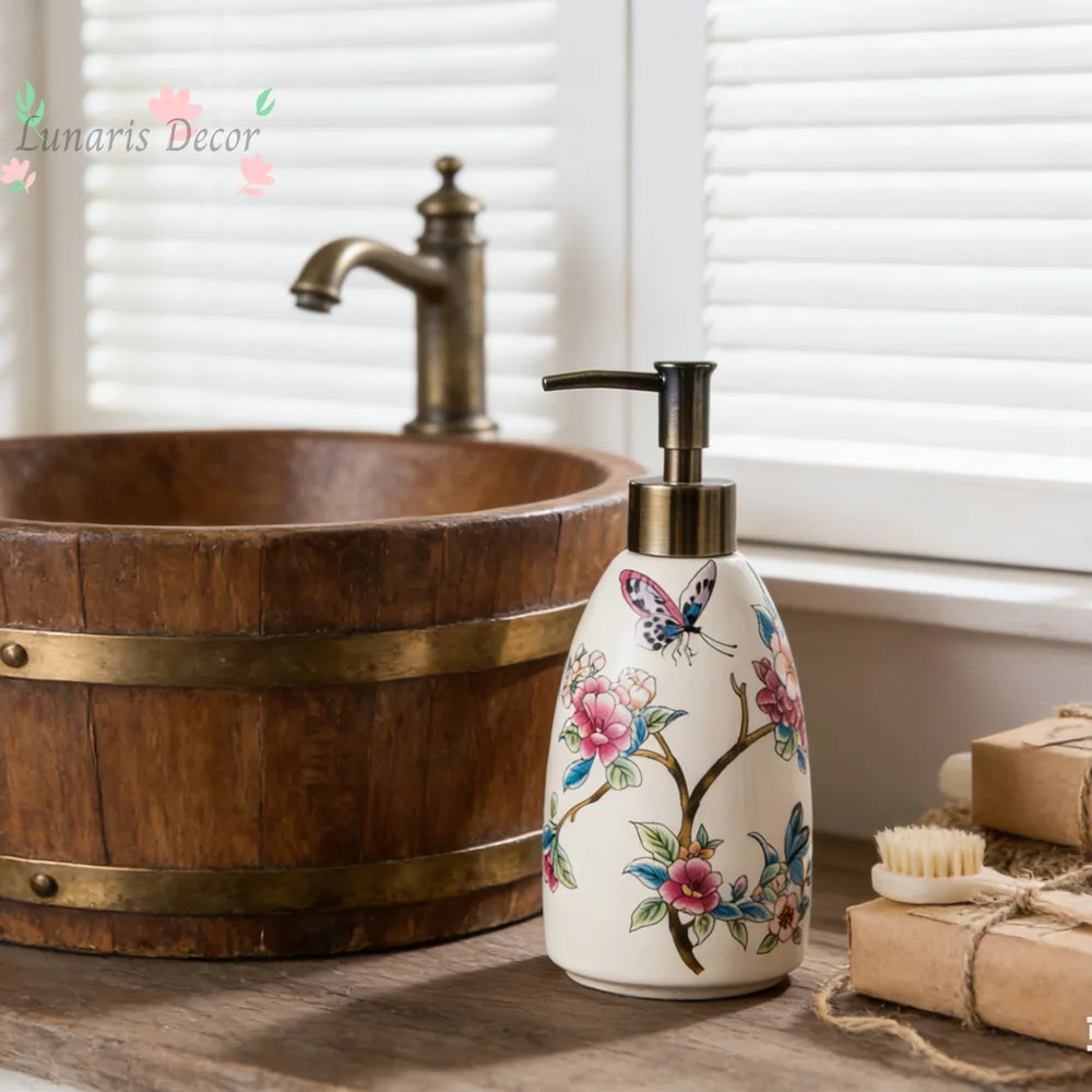 Ceramic dispensing lotion bottle - premium press-type hand soap & shampoo refill bottle
Ceramic dispensing lotion bottle - premium press-type hand soap & shampoo refill bottle