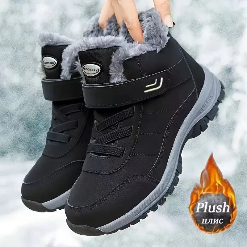 Men's Winter Snow Boots, Lace-Up Mid-Calf Design, Thick Plush Lining for Warmth and Comfort, Suitable for Cold Weather Sports and Casual Wear
Men's Winter Snow Boots, Lace-Up Mid-Calf Design, Thick Plush Lining for Warmth and Comfort, Suitable for Cold Weather Sports and Casual Wear