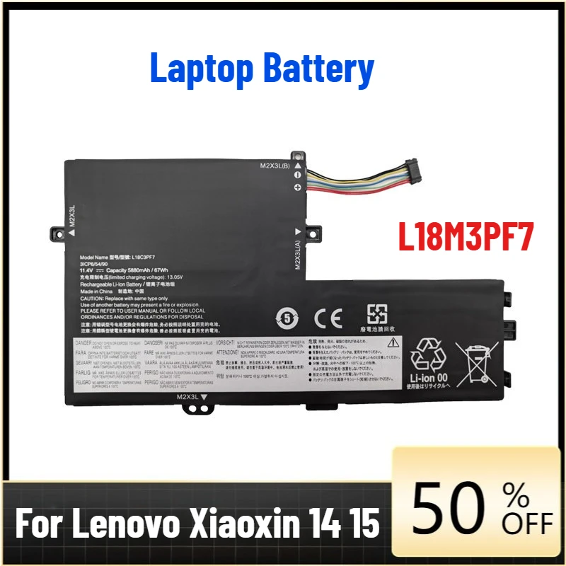 Laptop Battery for Lenovo Xiaoxin 14 15 2019 L18C3PF7 L18M3PF7
Laptop Battery for Lenovo Xiaoxin 14 15 2019 L18C3PF7 L18M3PF7