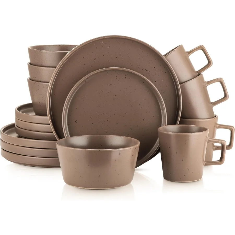 Matte Brown Dinnerware Set Service For 4 Ideal for Elegant Home Dining Modern Kitchen Tableware with Durable Matte Finish and S
Matte Brown Dinnerware Set Service For 4 Ideal for Elegant Home Dining Modern Kitchen Tableware with Durable Matte Finish and S