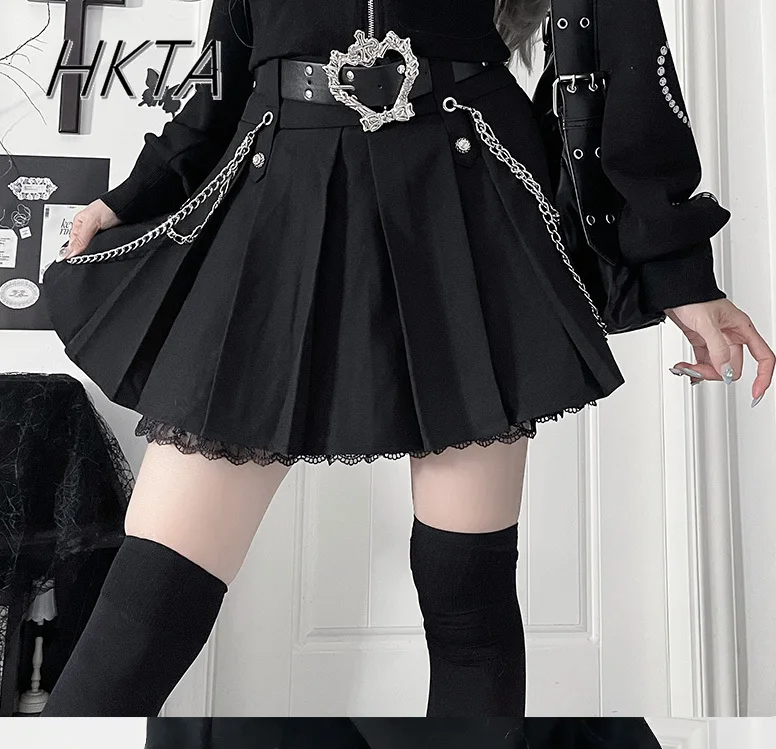 Original Subculture Dark Girl Harajuku Skirt 2025 Summer New Goth Y2k Cool Women High Waist Slim-fit Black Mini Skirts Culottes
Original Subculture Dark Girl Harajuku Skirt 2025 Summer New Goth Y2k Cool Women High Waist Slim-fit Black Mini Skirts Culottes