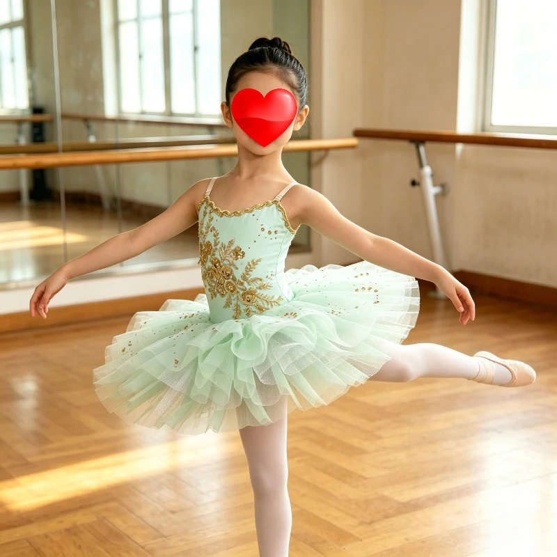 Cute Girls Ballet Tutu Dress Mint Green Gold Star Sequin for Childrens Day Performance Recital vestido de ballet Kids Dancewear
Cute Girls Ballet Tutu Dress Mint Green Gold Star Sequin for Childrens Day Performance Recital vestido de ballet Kids Dancewear