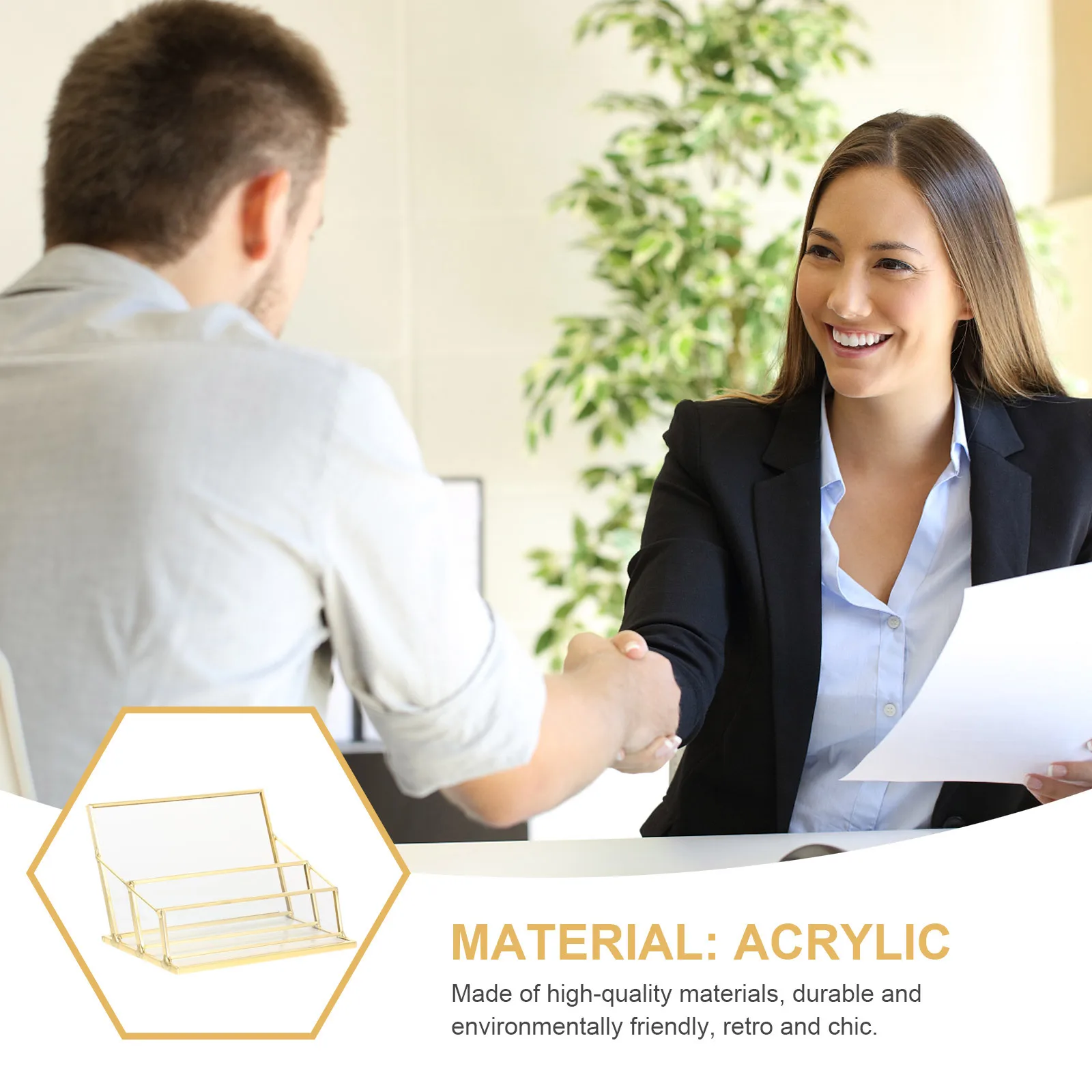 Modern Business Cards Dispenser Clear Glass Metal Frame Non-Rust Office Desk Organizer Display Business Cards Holder
Modern Business Cards Dispenser Clear Glass Metal Frame Non-Rust Office Desk Organizer Display Business Cards Holder