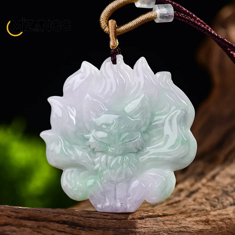 Natural A-grade Jade Nine-tailed Fox Pendant Hand-carved Exquisitely Charming Soft Jade Necklace Men and Women Festival Gift
Natural A-grade Jade Nine-tailed Fox Pendant Hand-carved Exquisitely Charming Soft Jade Necklace Men and Women Festival Gift