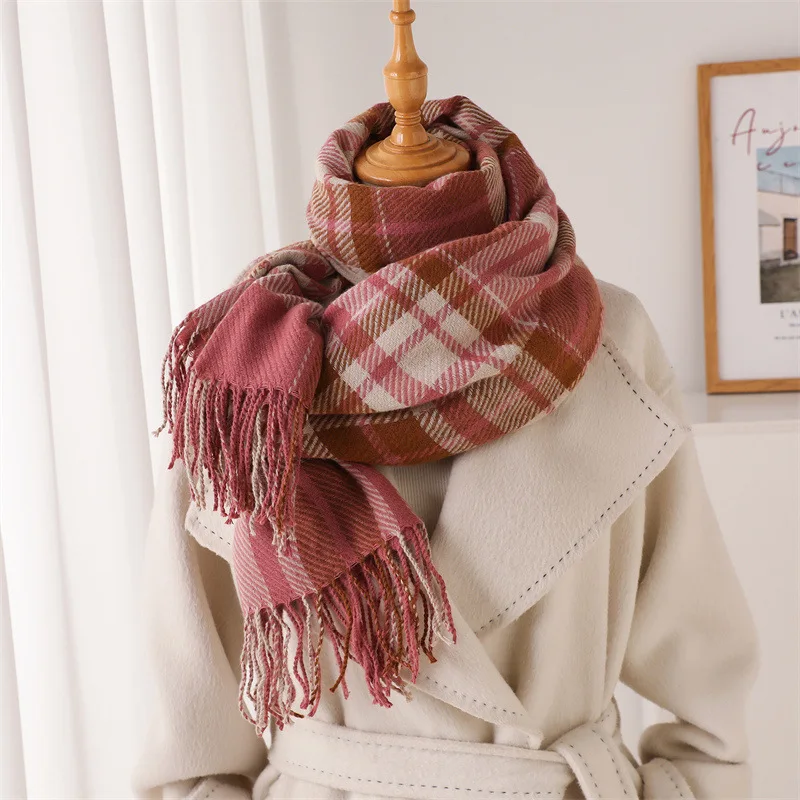 Women Scarf Female Plaid Cashmere Pashmina Shawl Tassels Hijab Bandana Handkerchief Headscarf Luxury Soft Wrap 2026 New
Women Scarf Female Plaid Cashmere Pashmina Shawl Tassels Hijab Bandana Handkerchief Headscarf Luxury Soft Wrap 2026 New
