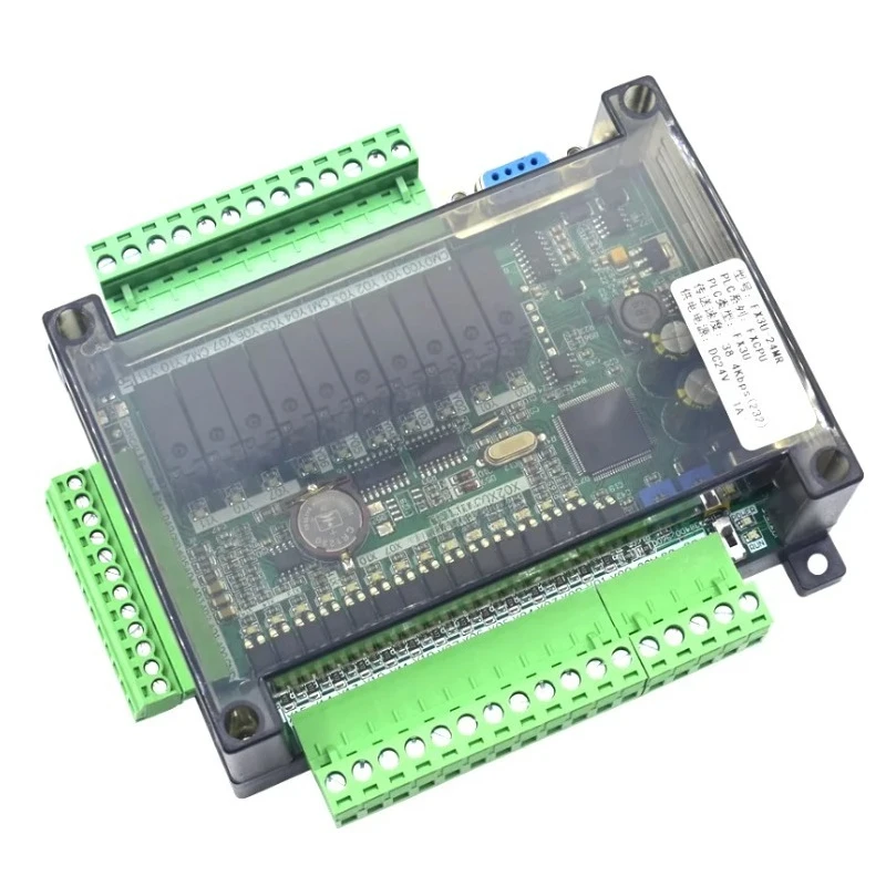 FX3U-24MR FX3U-24MT PLC Industrial Control Board 14I/10O 6AD 2DA with RS485 RTC Programmable Logic Controller Module
FX3U-24MR FX3U-24MT PLC Industrial Control Board 14I/10O 6AD 2DA with RS485 RTC Programmable Logic Controller Module