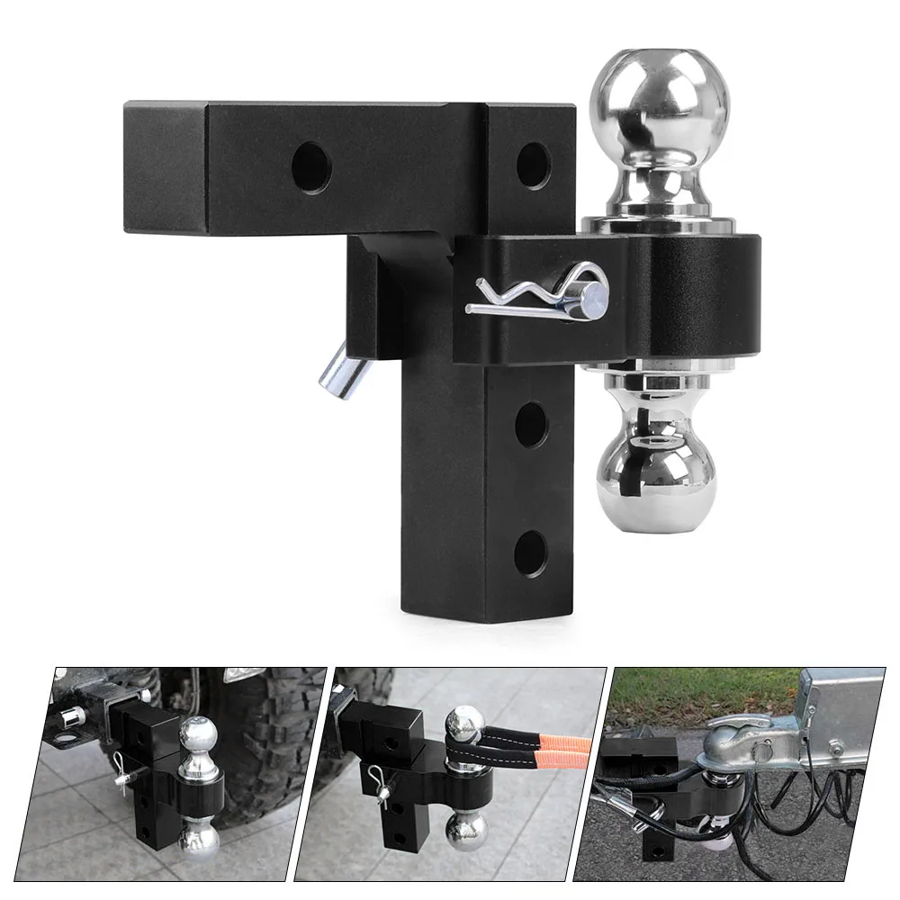 6" Drop Rise Adjustable Trailer Hitch Ball Mount Dual 2" & 2-5/16" Ball Hitch Pins Included Towing Tractor Mount
6" Drop Rise Adjustable Trailer Hitch Ball Mount Dual 2" & 2-5/16" Ball Hitch Pins Included Towing Tractor Mount