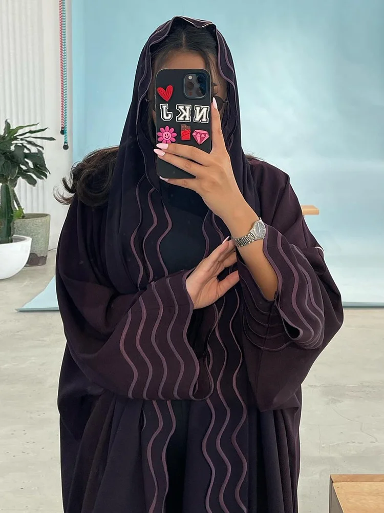 Ramadan Abaya for Women Arab Dubai Turkey Embroidery Robe with Flaresleeve 2 Piece Set Muslim Islamic Fashion Dress with Scarf
Ramadan Abaya for Women Arab Dubai Turkey Embroidery Robe with Flaresleeve 2 Piece Set Muslim Islamic Fashion Dress with Scarf