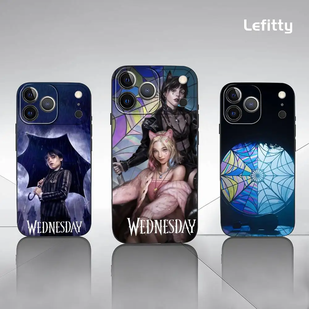 1PC Series W-Wednesday Phone Case For iPhone 17 16 15 14 13 12 11 Pro Max Plus Mini Black Frosted Soft Shell Funda
1PC Series W-Wednesday Phone Case For iPhone 17 16 15 14 13 12 11 Pro Max Plus Mini Black Frosted Soft Shell Funda