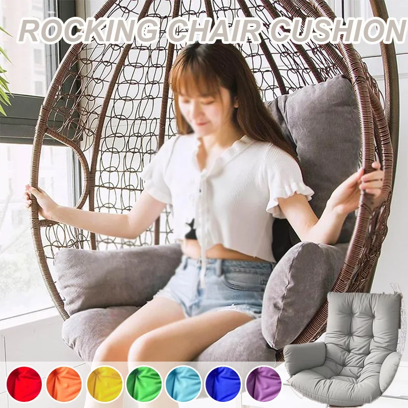Solid Color Rocking Chair Cushion Mat Weatherproof Egg Swing Chair Cushion Soft Hanging Basket Seat Pad for Home Garden Balcony
Solid Color Rocking Chair Cushion Mat Weatherproof Egg Swing Chair Cushion Soft Hanging Basket Seat Pad for Home Garden Balcony